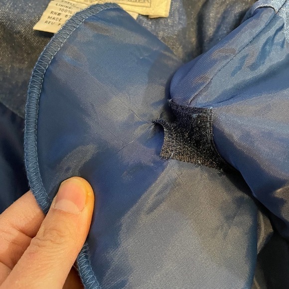 Vintage Great Cavalier St. Paul Silk Denim Embroidered Bomber Jacket Womens XL - Picture 7 of 12